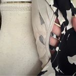 St. John Women's Leaf Print Silk Sleeveless Sheath Dress Size 10 Photo 6