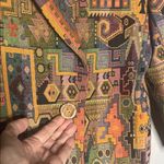 Etienne Aigner Vintage Tapestry Blazer Jacket Lined Fall Artsy Whimsical Photo 4