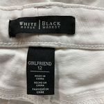 White House | Black Market White House Black Market Sz 34 Girlfriend Jeans Rolled Cuff Denim Distressed Photo 6