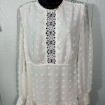 Love X Design Rina Long Sleeve Dotted Chiffon Lace Trim Dress Size Mediu… Size M Photo 3