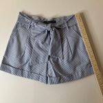 Lauren James NWT  Bow Shorts Sz S Seersucker Striped Tie Waist‎ Cuffed Hem Preppy Photo 6