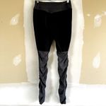 Nike  Dri-Fit Legendary Tights Ribbed Training Mid Rise Colorblock Black Gray M Photo 5