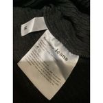 Reformation Jeans Black Ribbed Long Sleeve Scoop Neck Crop Top M Photo 4