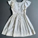 Vintage 1950s White Ruffle Jumper Dress with Apron Trim Handmade XS Photo 7