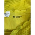 Aerie NWT  Waffle Scalloped High Waisted Bikini Bottom Womens Bright Green Size S Photo 4