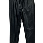 Badgley Mischka Studio Faux Leather Joggers With Side Pockets Size Small Photo 0