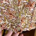 Urban Outfitters  Floral Puff Sleeve Peasant Boho Crop Top Size Small Photo 6