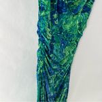 Ralph Lauren Lauren Watercolor Floral Paisley Cowl Neck Ruched Sleeveless Dress Photo 4