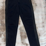 Nanette Lepore Women's Black Leggings Tuxedo Faux Leather Stripe Size XS Photo 0