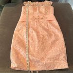 Women’s Pink Tea Length Mother of the Bride Groom Corset Back Dress Size 10 NWOT Photo 8