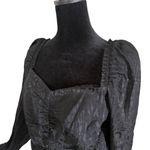 H&M Sweetheart Neckline Puff Sleeve Top Size 10 Dark Romantic Smocked Victorian Photo 1
