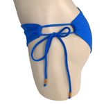 Tuti Brazilian Size Medium Blue Side Tie Bikini Bottom New Without Tags Photo 4