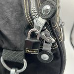 Kipling  Black Large Canvas Zip Up Duffel Bag with Adjustable Strap Unisex Photo 7