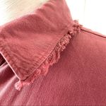 Cloth & Stone  red tiered  button down shirt Photo 6