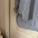 GAP X Doen Organic Cotton Eyelet Big Shirt Oversized Striped | Size XL White Photo 8