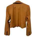 Free People  We The Free Block Party Crop Blazer Amber Large NWT Photo 7