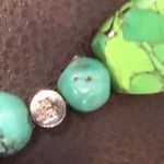 Sterling Silver JAY KING DTR  Green and Blue Turquoise Cabochon Long Necklace Photo 13