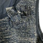 Theia Elegant Blue Sleeveless Dress 2 Gray Photo 5