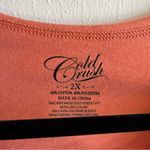 Cold Crush Tank Orange & Gray Be Still My Heart Western Print Muscle T Sz 2X GUC Photo 4