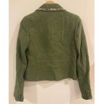VTG Context Long Sleeve Tweed Velvet Notched Lapel Blazer Moss Green Women's Sz8 Size 8 Photo 1