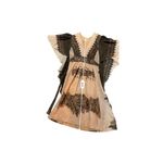 Jerell of Texas 1970s Vintage Bohemian Butterfly Dress Brown Photo 8