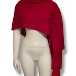 Chicos Reversible Travel Wrap-One Size-4 Way Wear-Lightweight-Red-Burgundy-NEW Photo 0