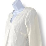 Lilly Pulitzer White Tunic Dress Beach Cover-Up Embroidered Cottom Size XS Photo 3