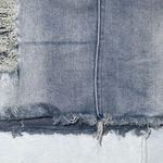 Bamboo  Mini Blue Denim Distressed Fringe Hem Jean Skirt Jr’s Size 11 Photo 6