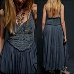 Free People  Arabesque Maxi Dress Gray Photo 2