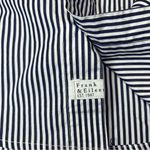 Frank & Eileen  Women’s 100% Cotton Barry Navy & White Button Down Shirt Size XS Photo 3