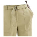 Nine West NWT Belted Cargo Pants Women’s Large Mayfair Brown High Rise Utility Photo 2