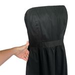 The Limited  Black Strapless Cotton Stretch A-Line LBD Cocktail Lined Dress Sz 12 Photo 4