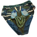 Farm Rio New  High-Waisted Bikini Bottoms size X Small
Blue green Photo 2
