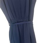 Monteau  Navy Blue Short Flutter Sleeve Belted Waist Pants Jumpsuit Women Sz XS Photo 10