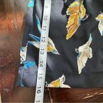 ZARA NWT birds print black belted paperbag shorts XS Photo 11