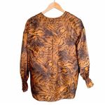 ALLSAINTS NWT Penny Grizedale Cat Print Silk Blouse Copper Black Size 0 | XS NEW Photo 4