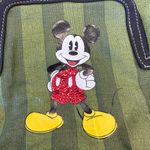 Disney ‎ Mickey Mouse Green Striped Sequin Crossbody Purse Vacation Bag 11x11 Photo 2
