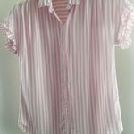 BeachLunchLounge Pink Striped Button Down Photo 0