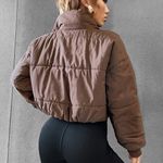 Brown Puffer Jacket Photo 1