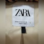 ZARA Celebrity Fav  Satin Bomber Jacket Zip Down Cream XS Photo 4