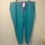 FIGS Women New  High Waisted Zamora Yoga Jogger Scrub Pant Surgical Green 5XLR Photo 1