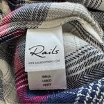 Rails Plaid Flannel Long Sleeve Shirt Dress Tie Waist Size S Photo 3