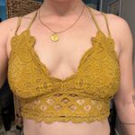 Anemone  mustard yellow lace bralette Photo 0