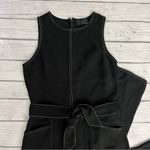 Greylin  Isla black Contrast Stich Tie Waist Jumpsuit Photo 3