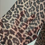 Johnny Was  Womens Leopard Print 3/4 SLEEVE MESH TIERED DRESS Sz Medium Photo 5