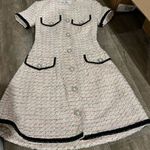 Joy Cioci Emma Boucle tweed dress 0 Pink Photo 6