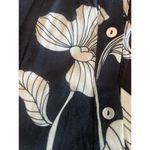 H&M  Button Down Maxi belt Shirt Dress Small Pale Floral Print Stretch Waist #14 Photo 6