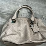 Guess Beautiful  Women's Tan Beige Logo Print Large Tote Bag Handbag Purse Photo 1