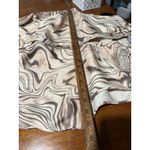 Tart  Tan Brown Maxi Dress Large Sleeveless V-Neck Long Boho L Print Silky Photo 6