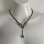 Pretty and colorful metal necklace and bracelet set Photo 0